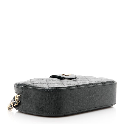 Chanel Caviar Quilted Chain Camera Bag Black 4 of 11