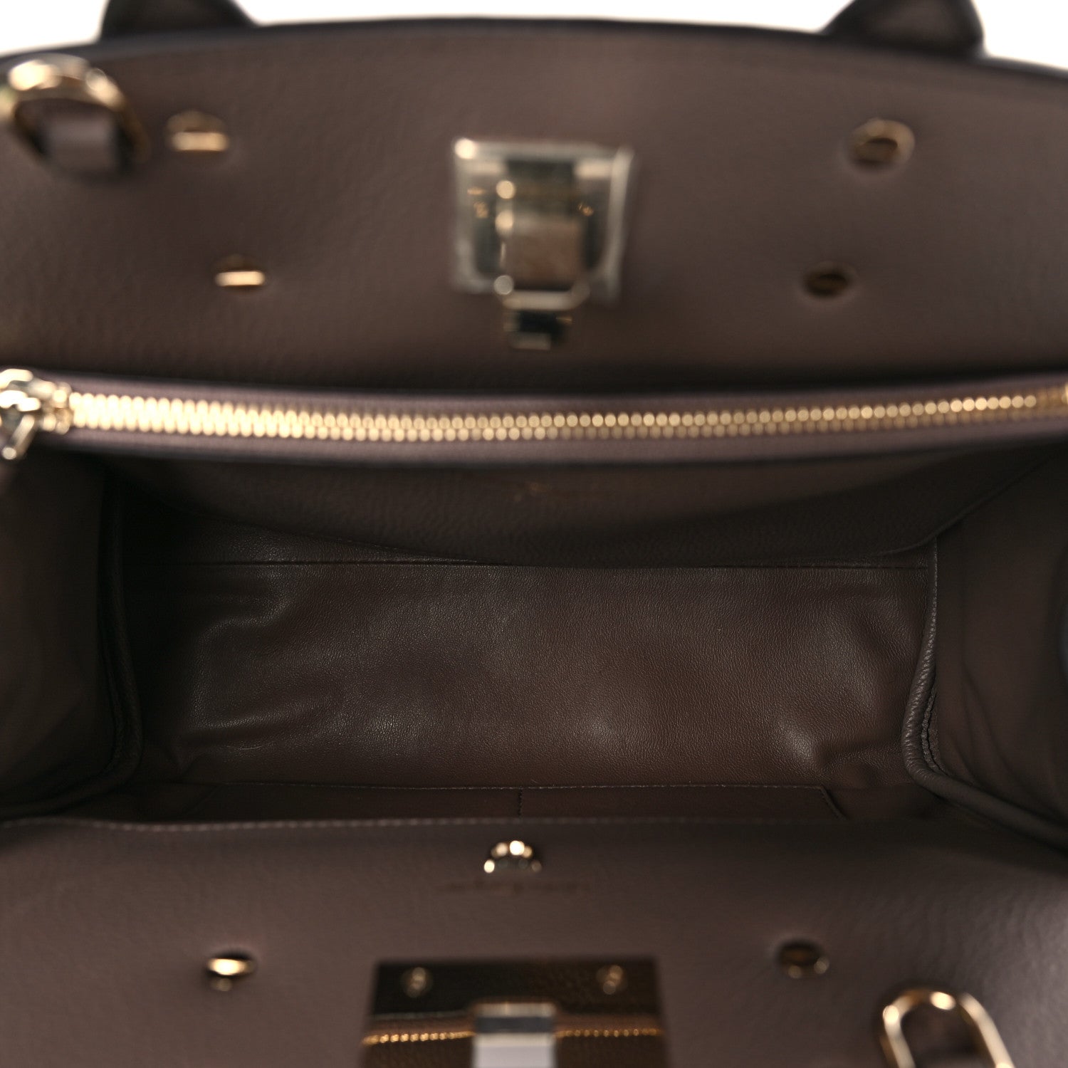 Salvatore Ferragamo Calfskin The Studio Bag Caraway Seed 5 of 8
