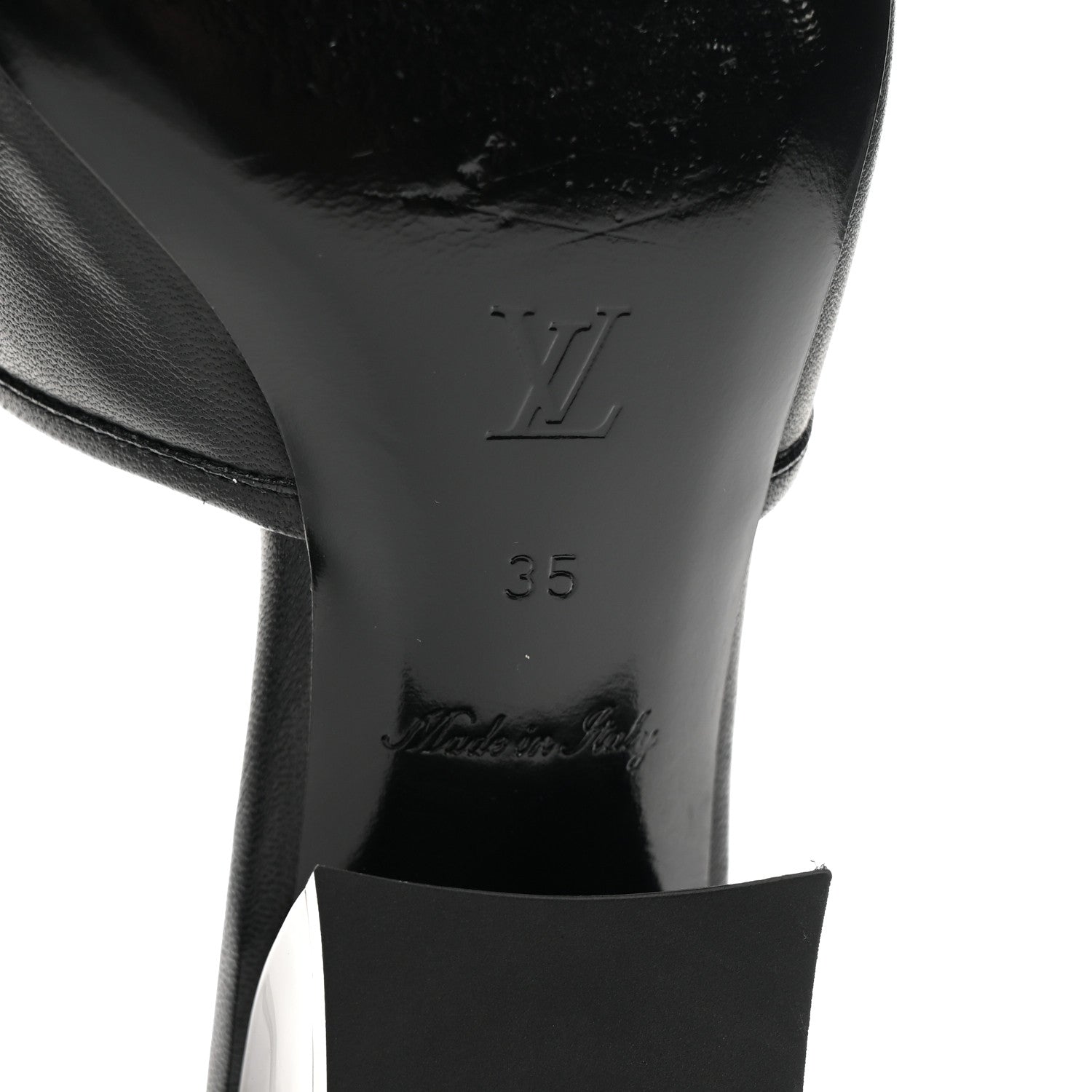 Louis Vuitton Lambskin Magnetic Mules 35 Black 7 of 10