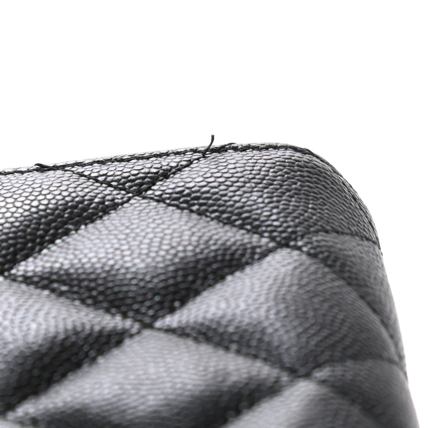 Chanel Iridescent Caviar Quilted Large Gusset Flap Wallet Black 9 of 9
