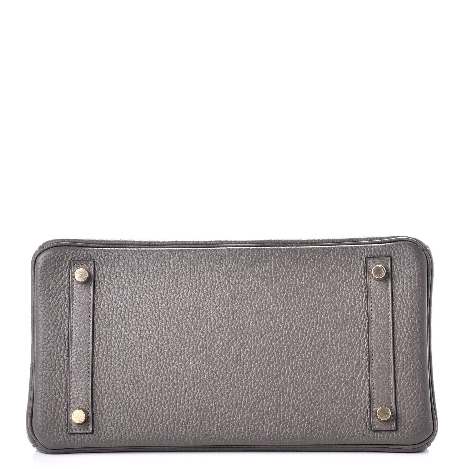 Hermes Taurillon Clemence Birkin 30 Etain 12 of 37