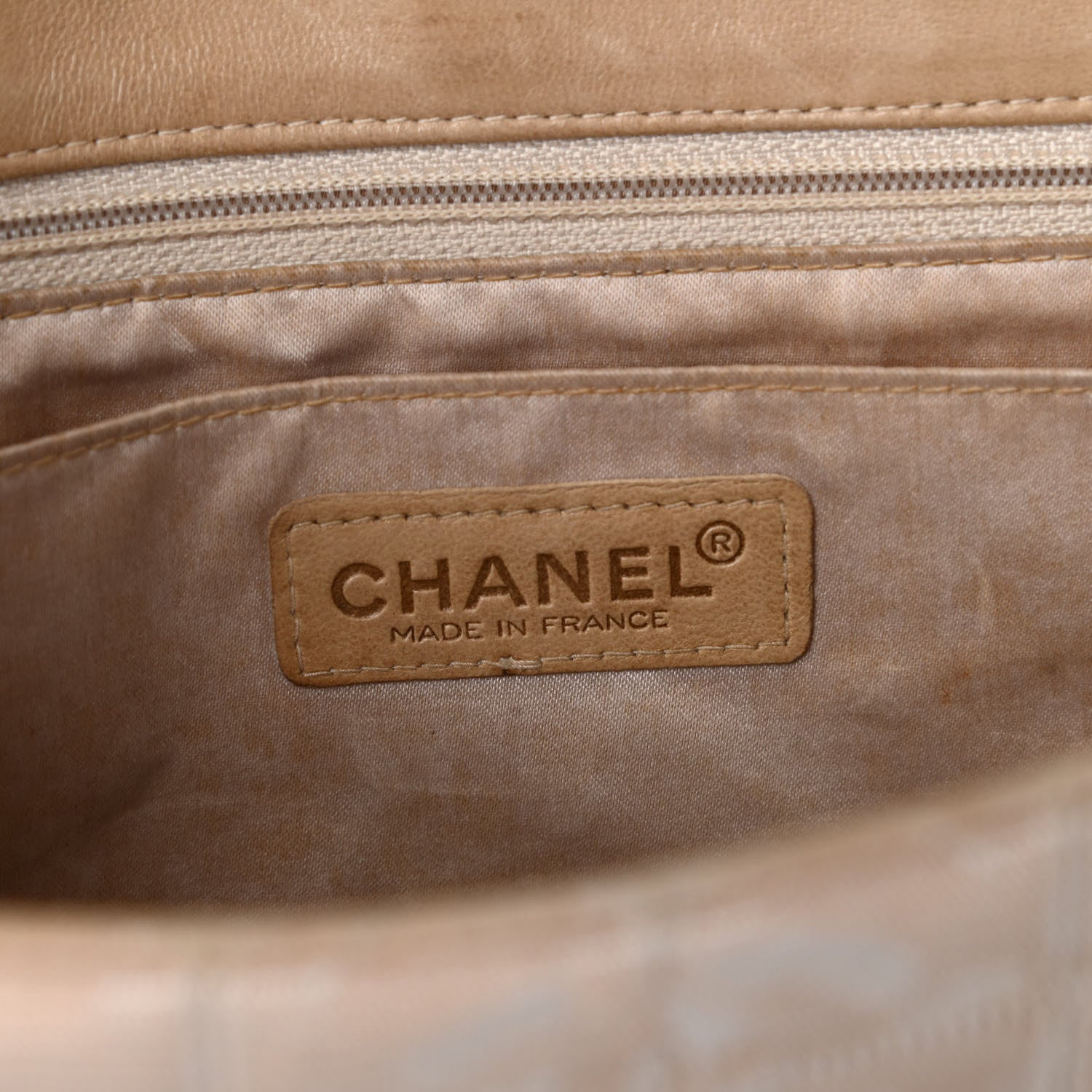 Chanel Nylon Medium Travel Flap Light Beige 6 of 10