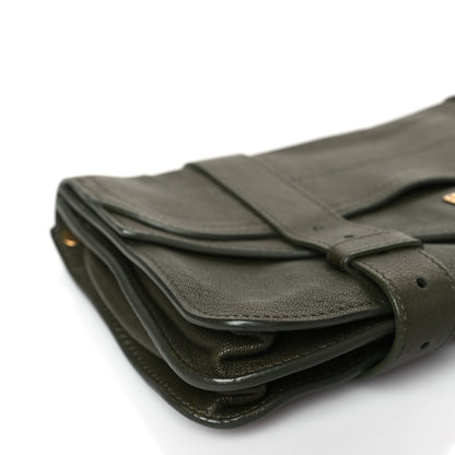 Proenza Schouler Lambskin PS1 Pochette Clutch Military 7 of 8