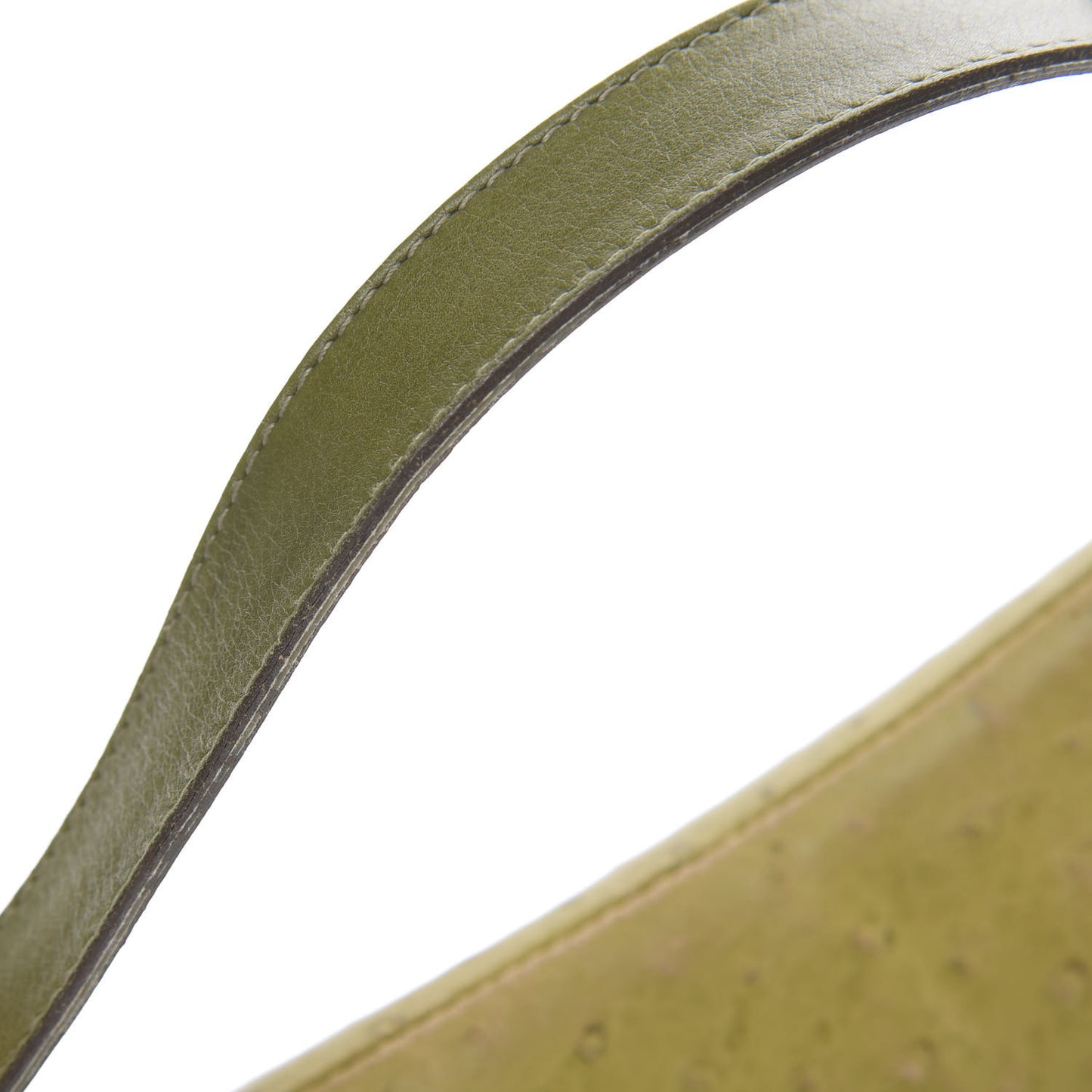 Ostrich Saddle Bag Green