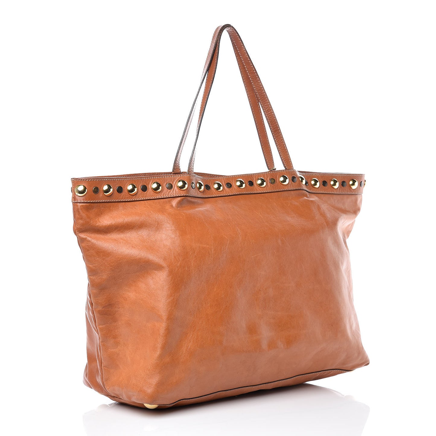 Calfskin Tattoo Heart Babouska Shopping Tote Brown
