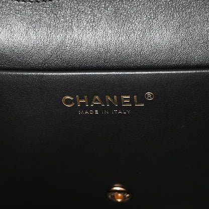 Chanel Tweed Mixed Fibers Leopard Print Small Souplissimo Maxi Flap Brown Black White 6 of 10
