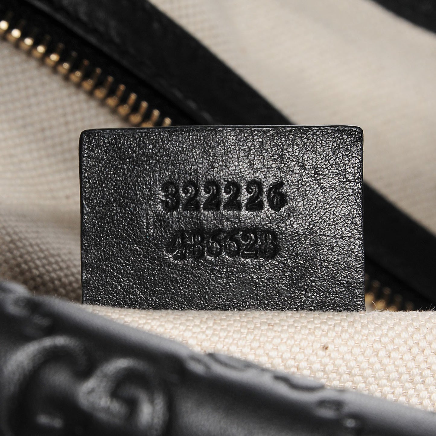 Guccissima Medium Emily Hobo Black