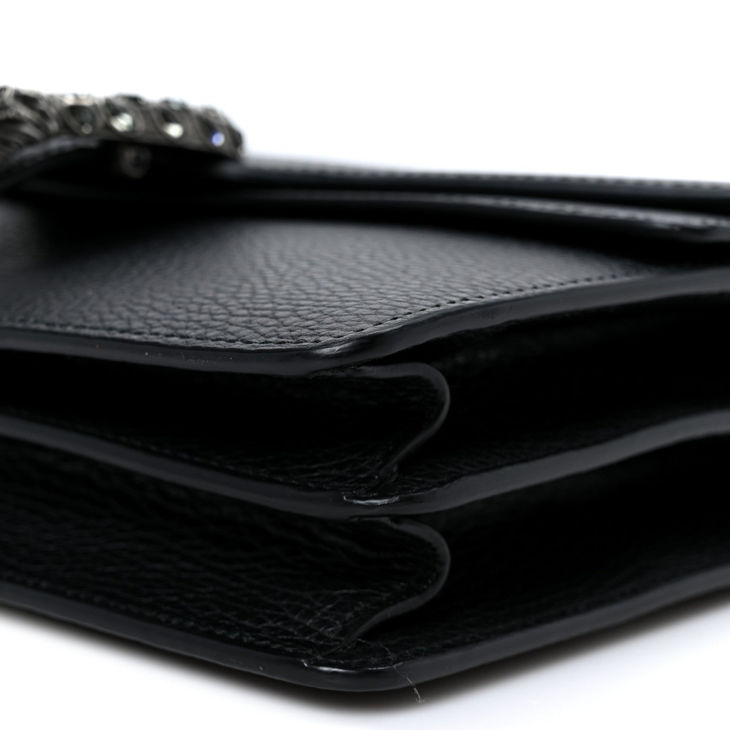 Gucci Pebbled Calfskin Small Dionysus Shoulder Bag Black 11 of 11