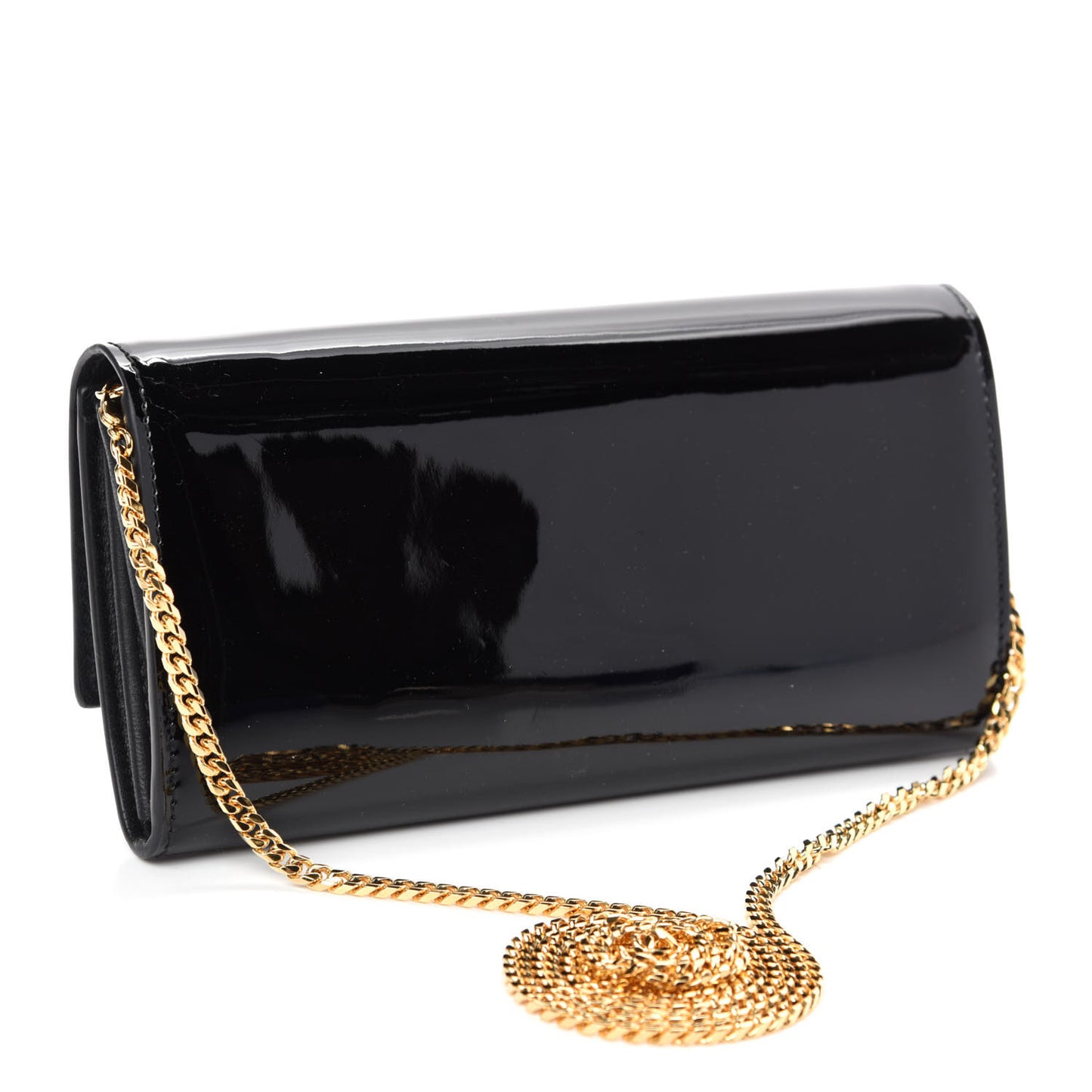 Patent Skull Wallet on Chain Black