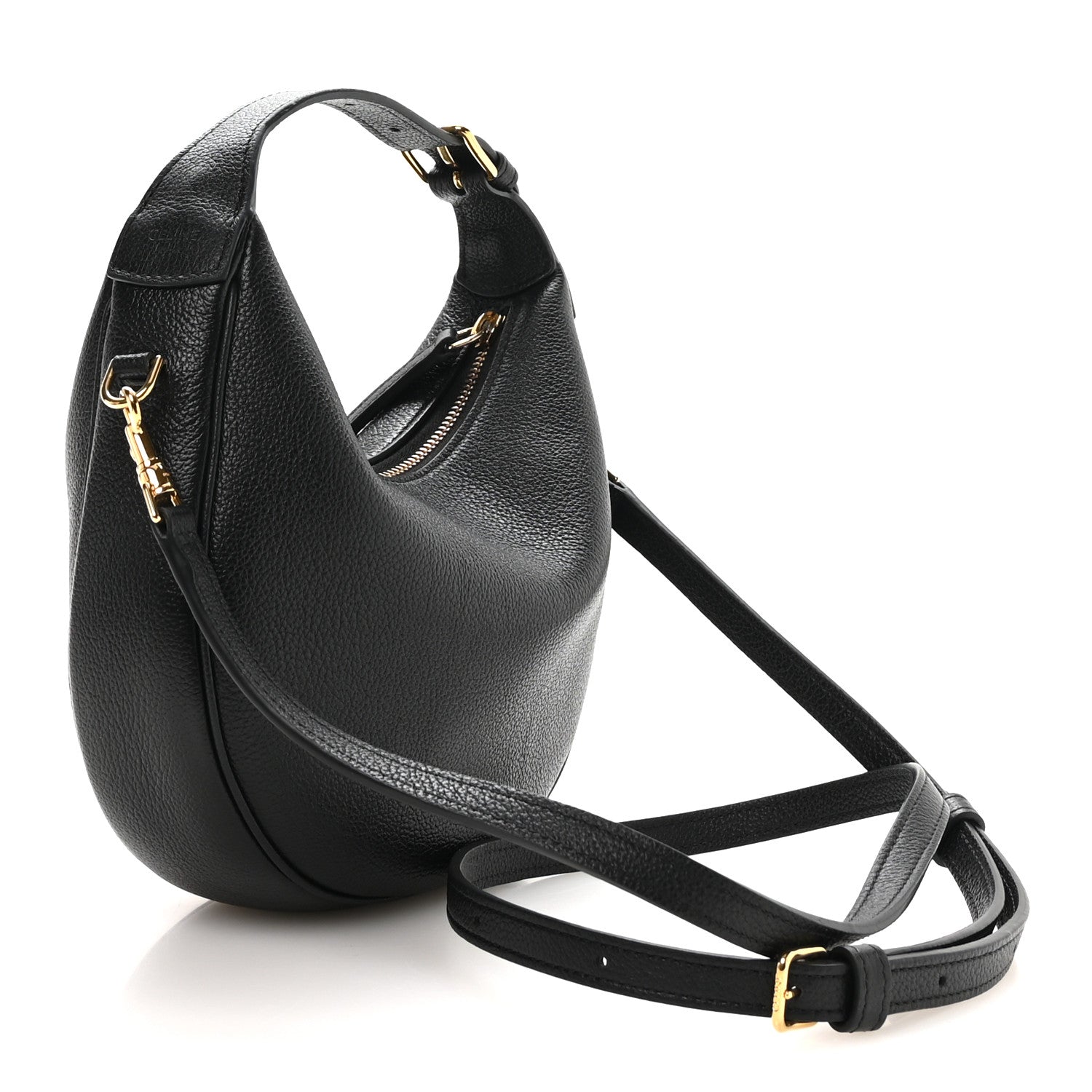 Celine Supple Grained Calfskin Teen Lulu Shoulder Bag Black 3 of 12