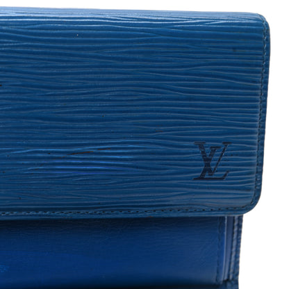 Louis Vuitton Epi Porte-Monnaie Billets Tresor Wallet Myrtille 10 of 11