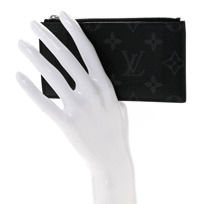 Louis Vuitton Taigarama Coin Card Holder Black 2 of 11