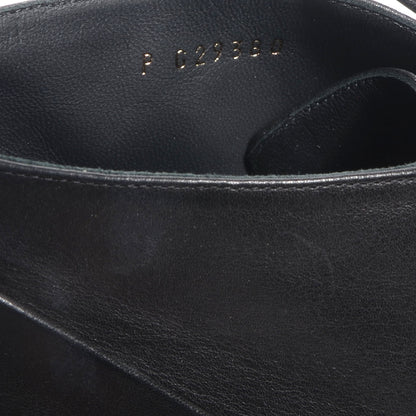 Chanel Leather Lacets Cap Toe Booties 38 Noir 9 of 9