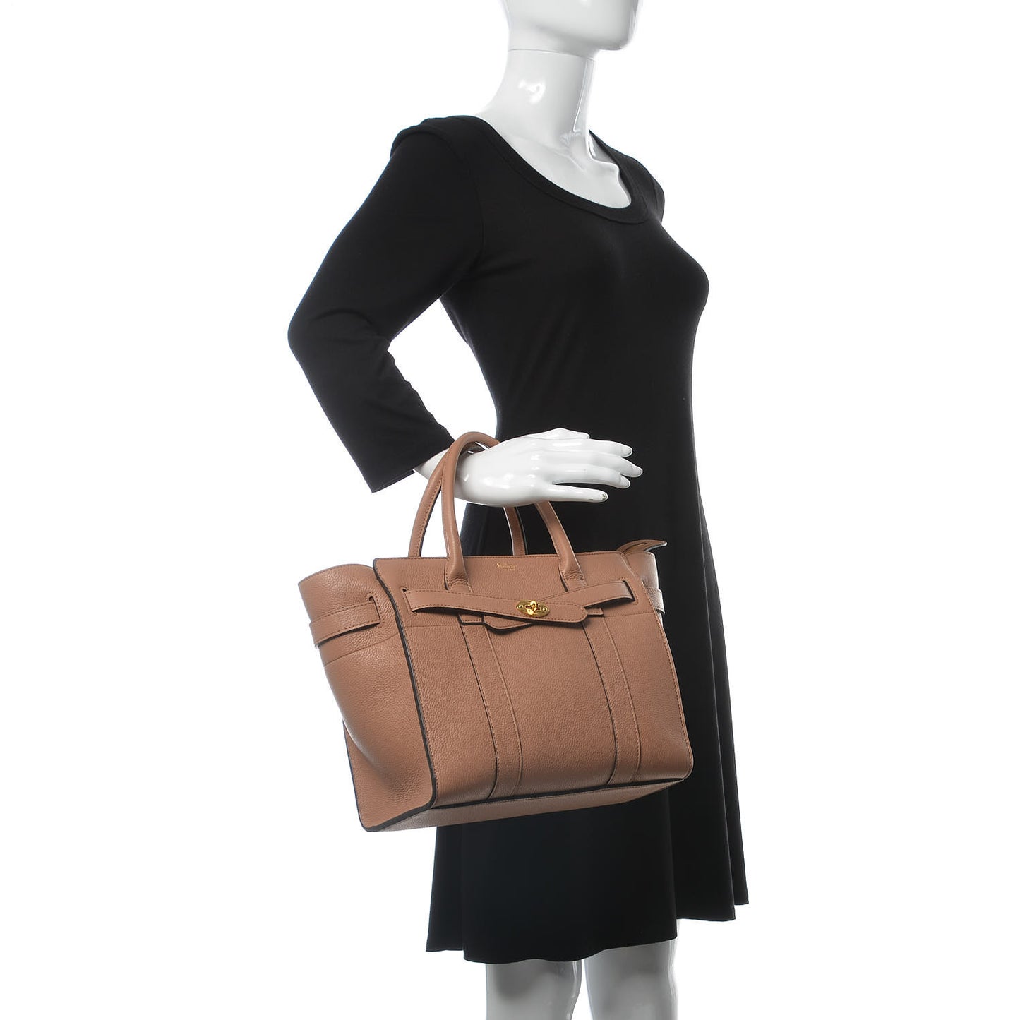 Small Classic Grain Small Bayswater Zip Tote Blush