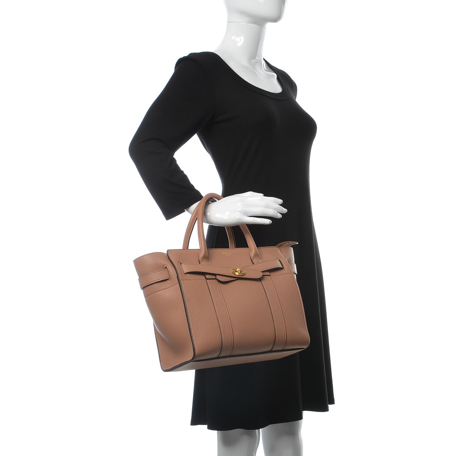 Mulberry Small Classic Grain Small Bayswater Zip Tote Blush 2 of 8