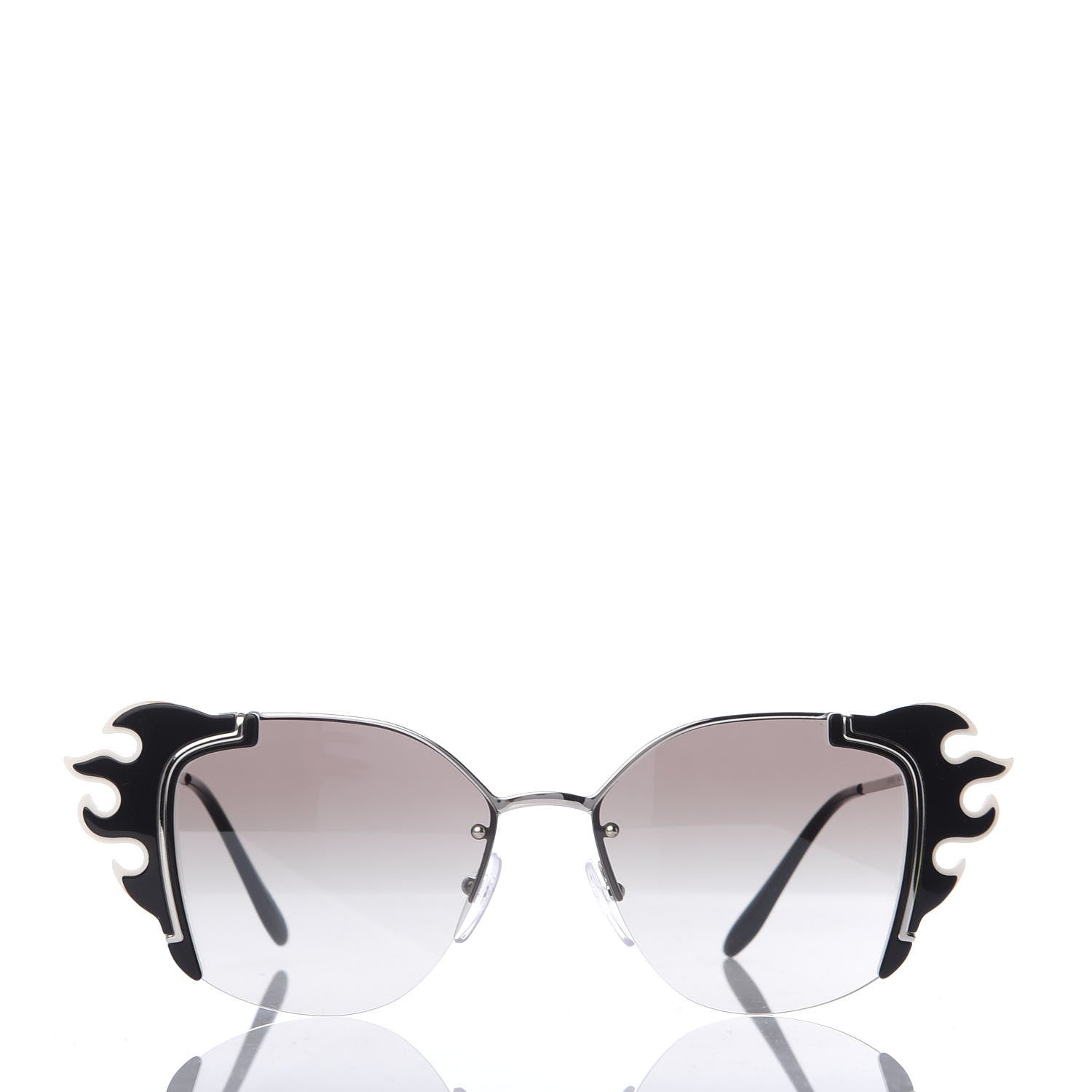 Prada Flame Sunglasses SPR 59V Black 2 of 7