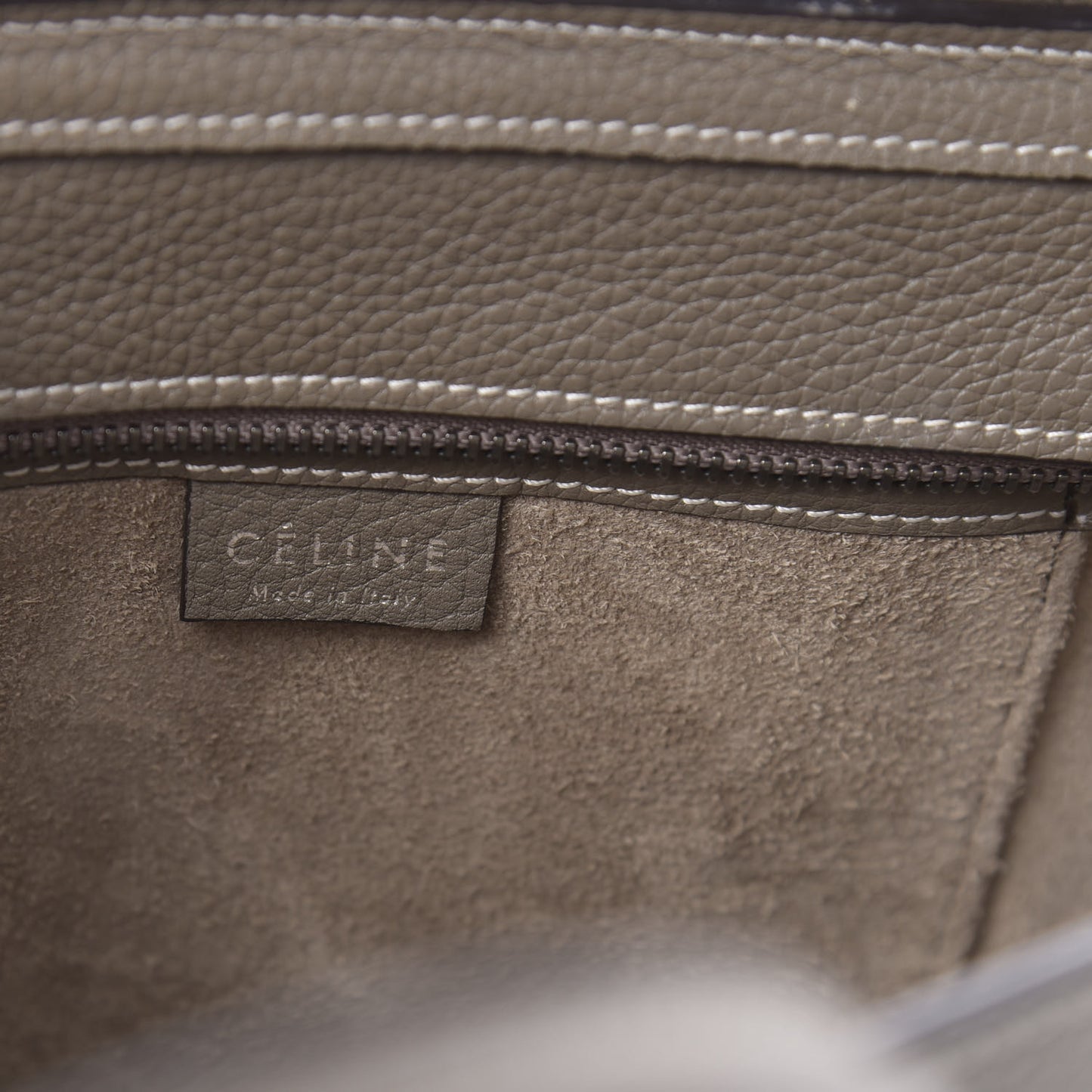 Drummed Calfskin Nano Luggage Souris