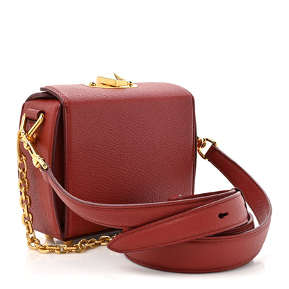 Alexander McQueen Silky Amish Grained Box Shoulder Bag 16 Lacquered Red 3 of 13