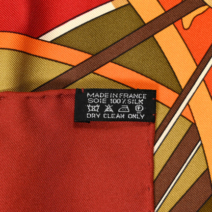 Hermes Silk Mecanique Du Temps Scarf 90 5 of 5