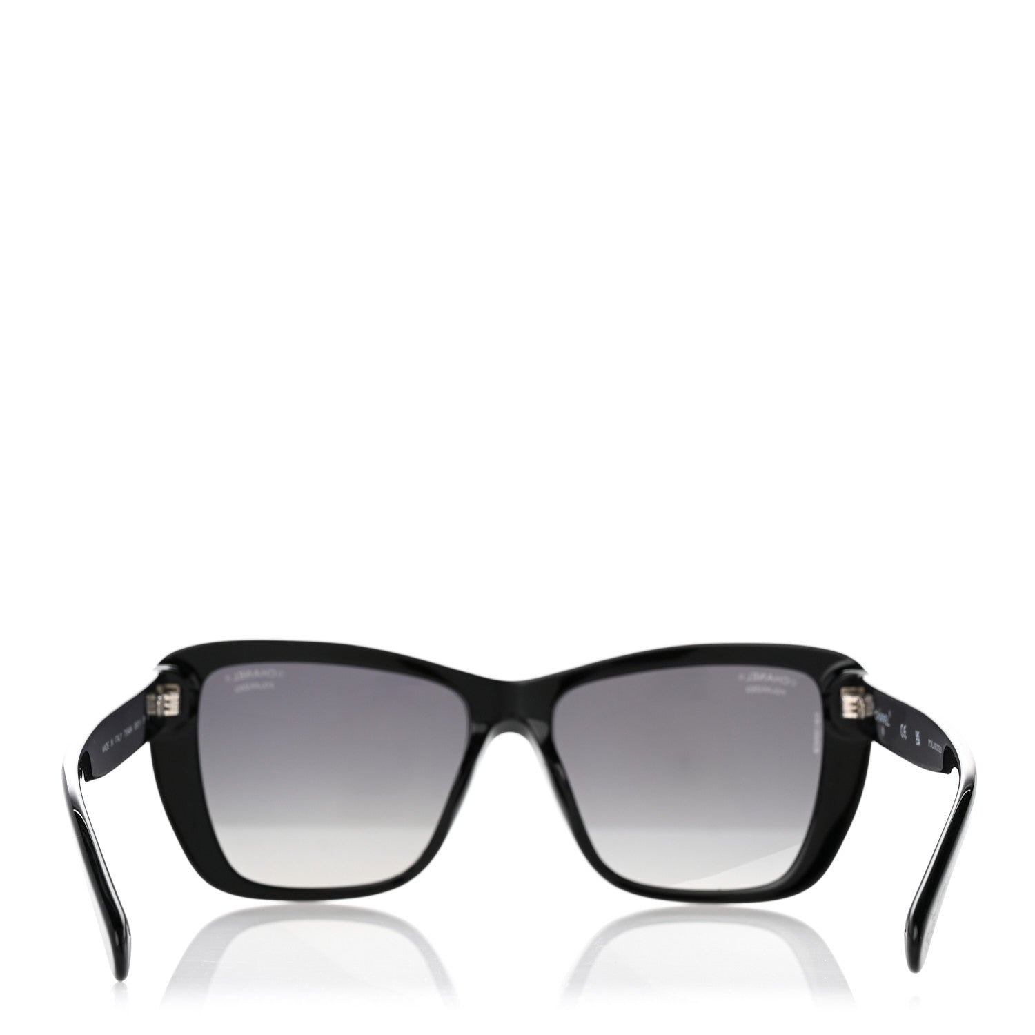 Chanel Acetate Polarized Butterfly Sunglasses 71548A Black 8 of 9