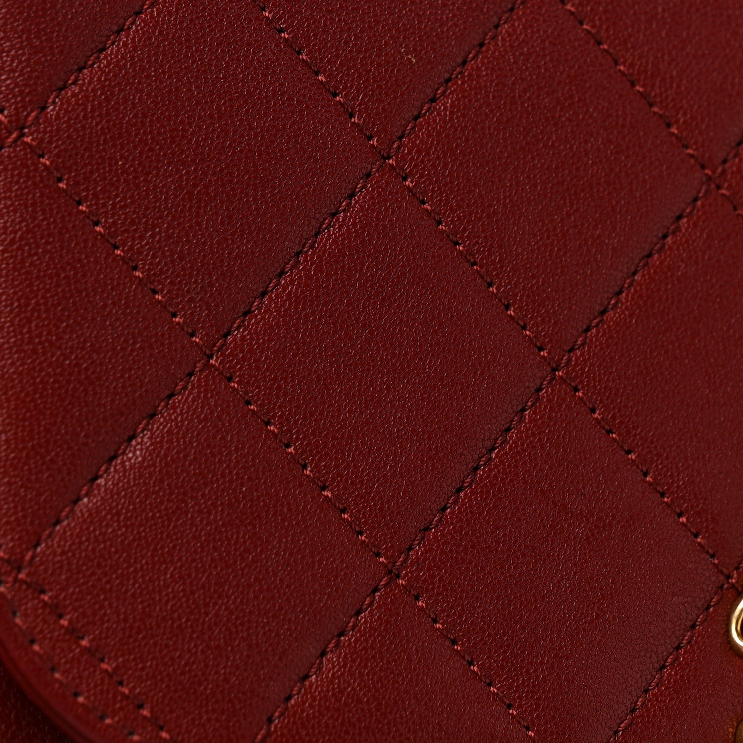 Chanel Lambskin Quilted Chain Infinity Top Handle Flap Burgundy 14 of 14