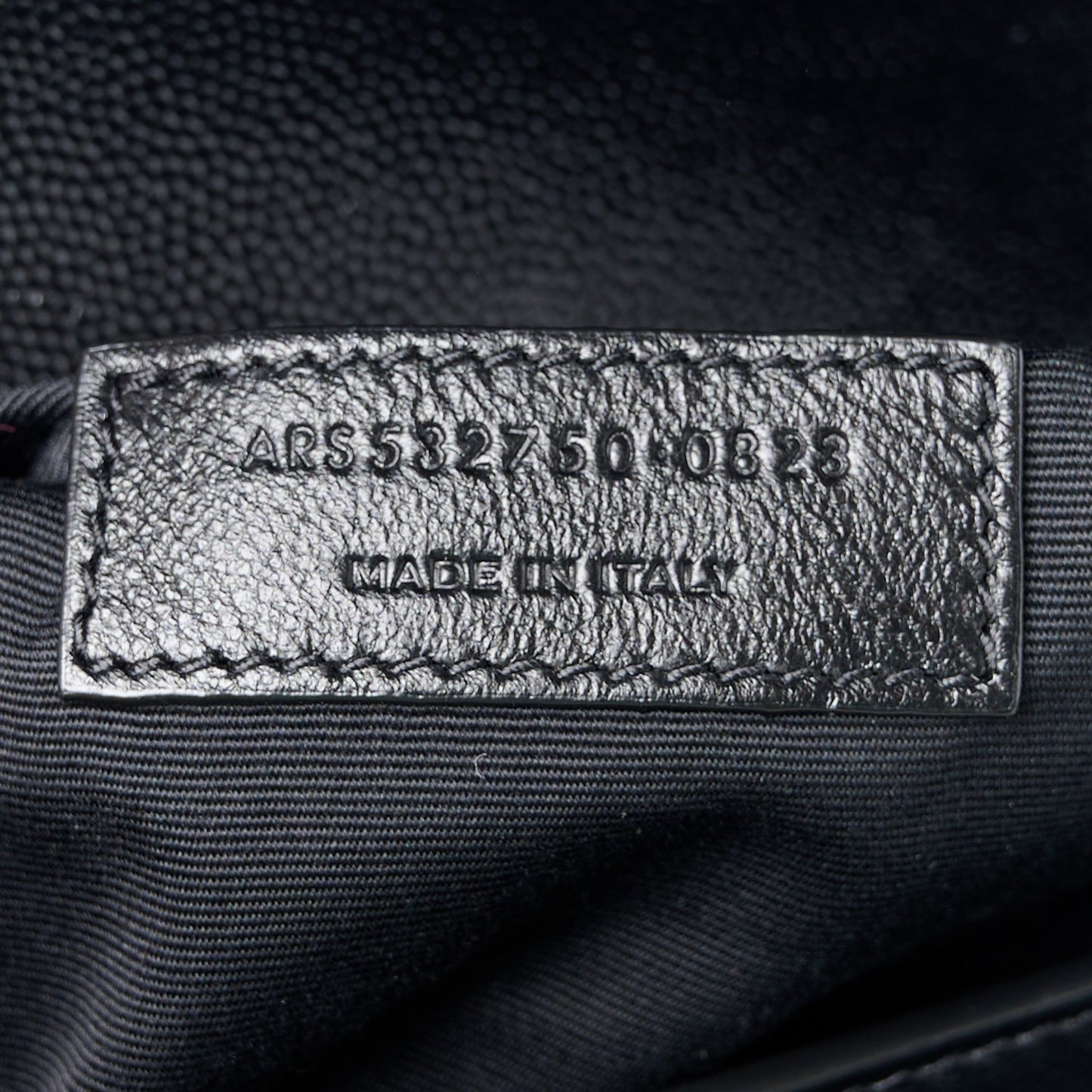 Grain De Poudre Monogram Cassandra Clasp Bag Black