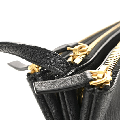 Celine Lambskin Large Trio Crossbody Bag Black 14 of 15