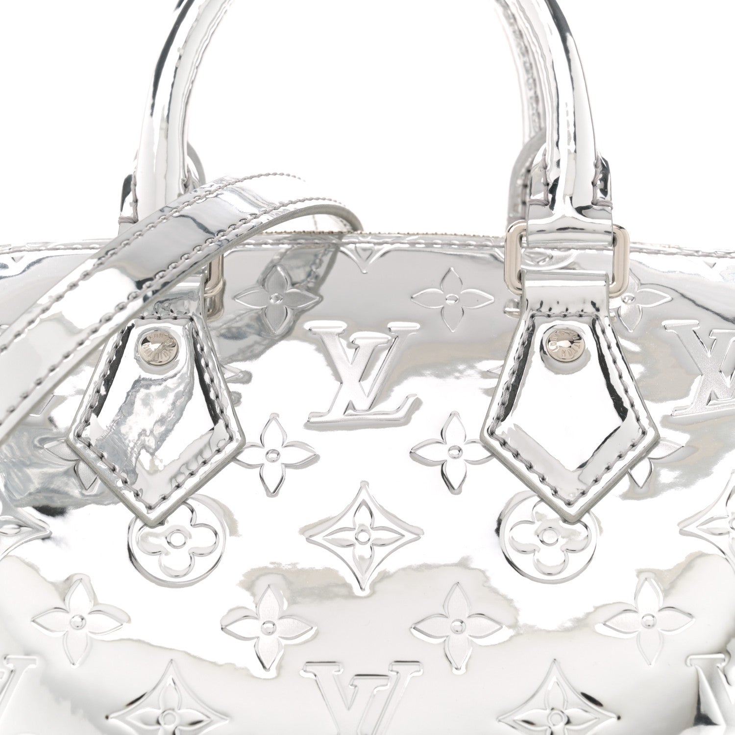 Louis Vuitton Monogram Miroir Speedy Bandouliere 20 Silver 7 of 9