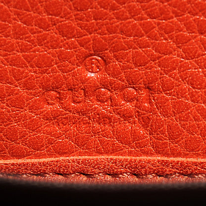 Gucci Pebbled Calfskin Soho Zip Around Wallet Sun Orange 7 of 7