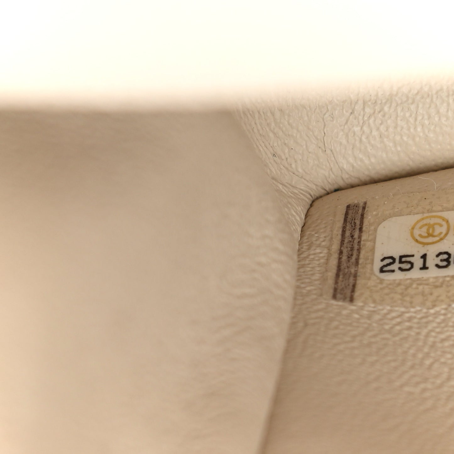 Caviar Quilted Mini Rectangular Flap Ivory