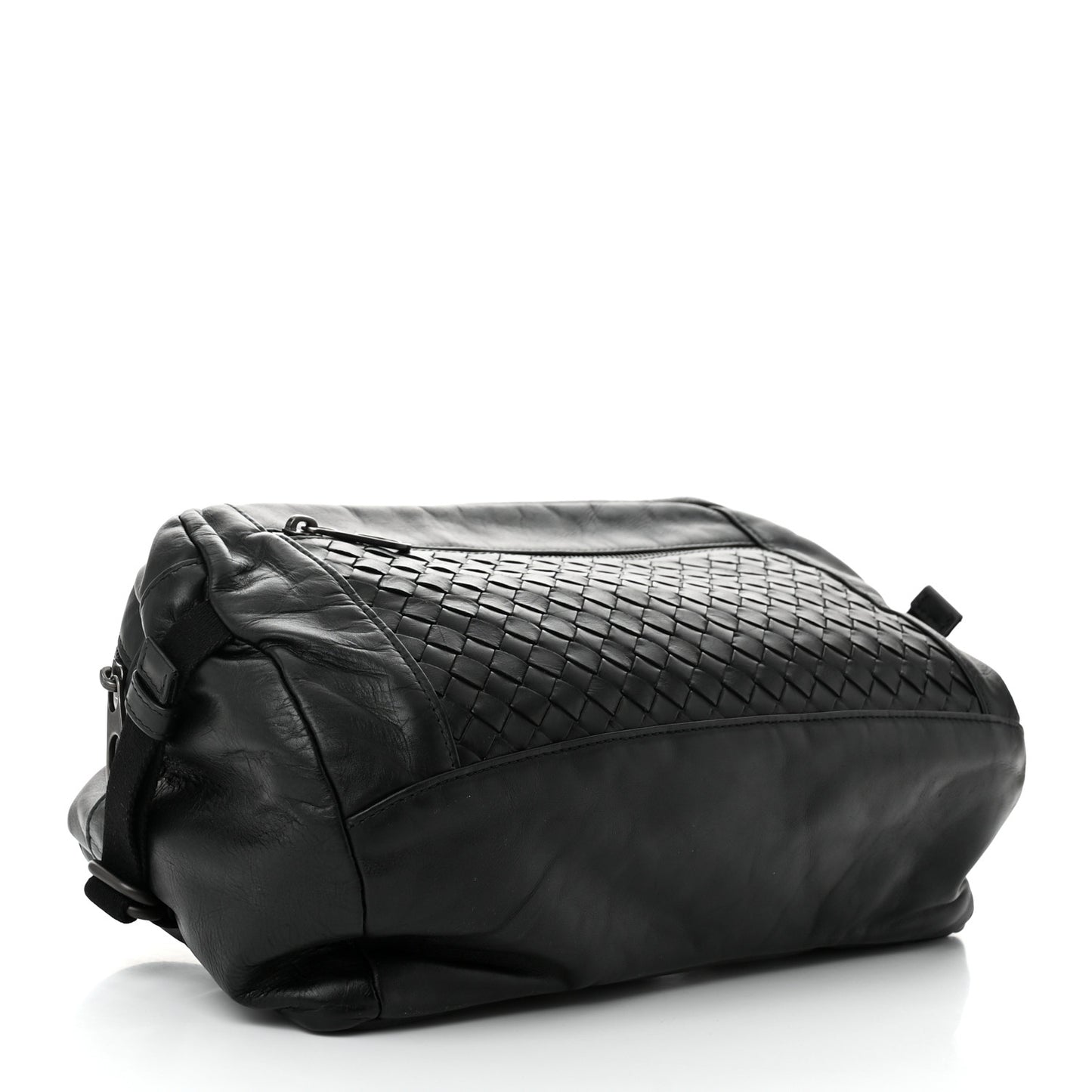 Calfskin Intrecciato Belt Bag Black