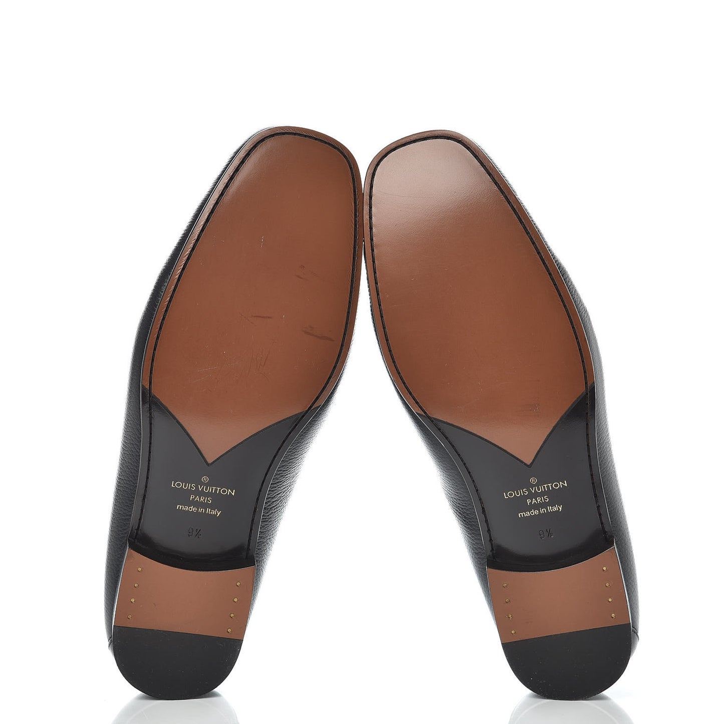 Calfskin Mens Montaigne Loafers 9.5 Black