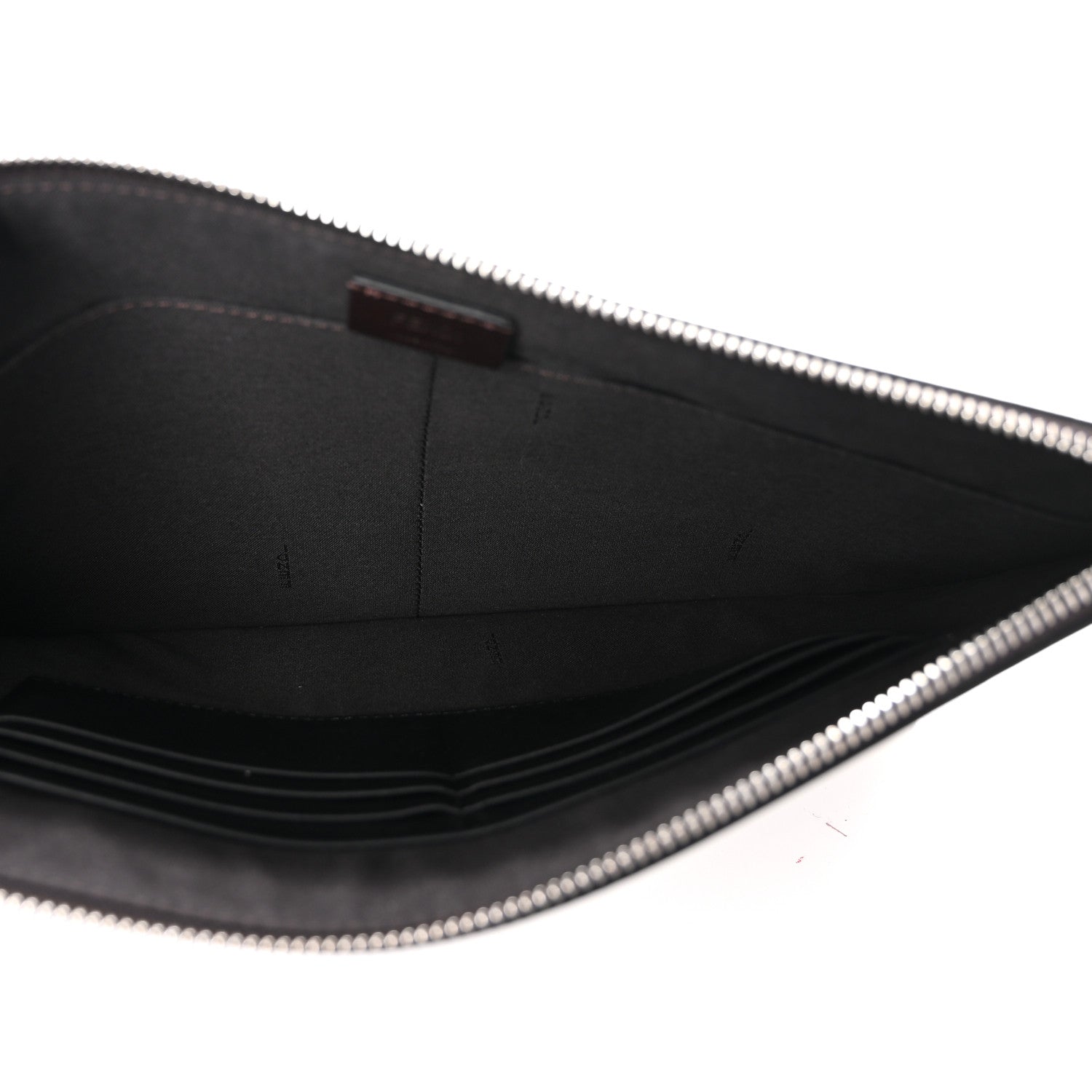 Fendi X SARAH COLEMAN Vitello Grace Light Micro FF Vertigo Embossed Flat Clutch Maya Black 5 of 7