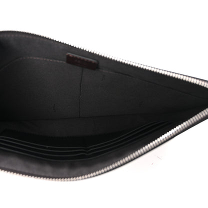 Fendi X SARAH COLEMAN Vitello Grace Light Micro FF Vertigo Embossed Flat Clutch Maya Black 5 of 7