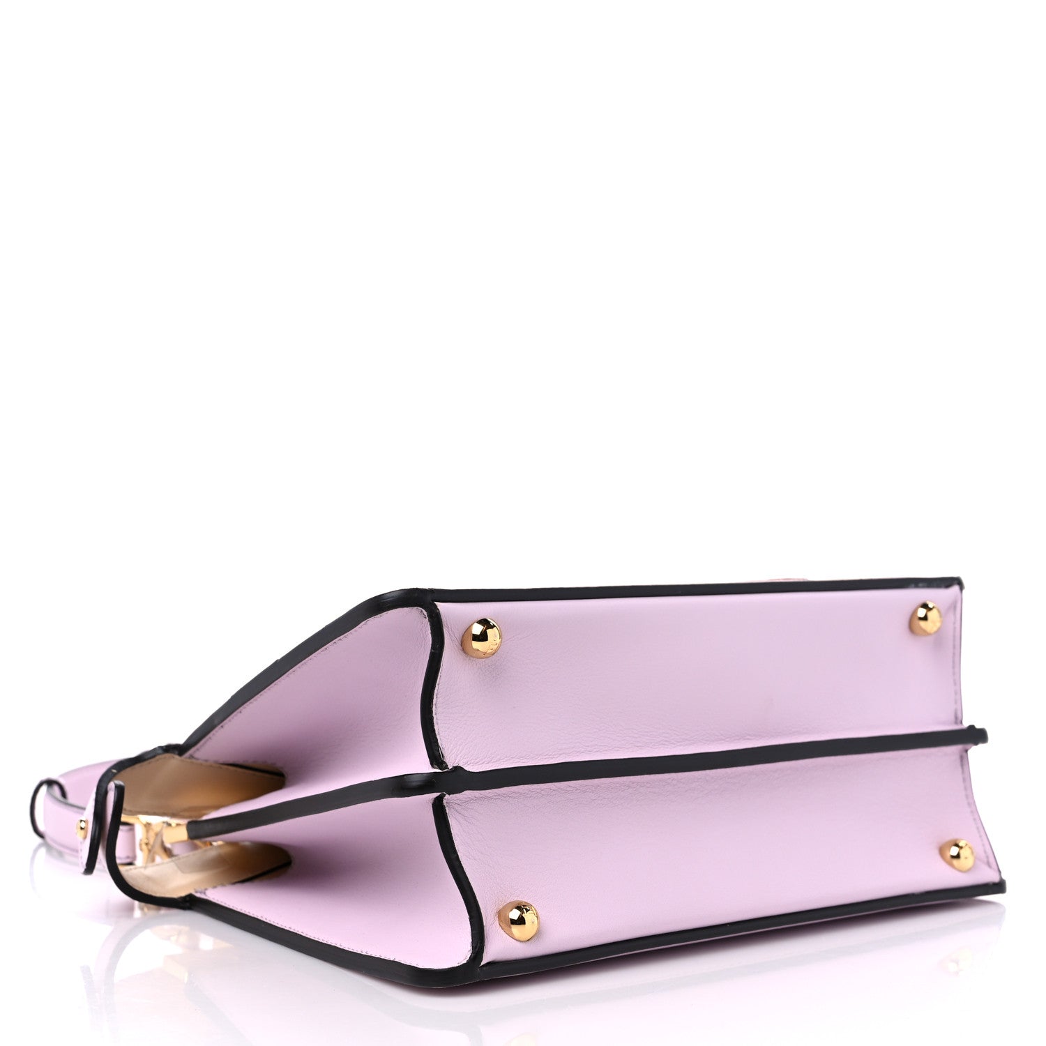 Fendi Vitello Seta Shiny Nappa Dancing Girls Inlay Small Peekaboo I SEE U Satchel Anemone Multicolor 4 of 8