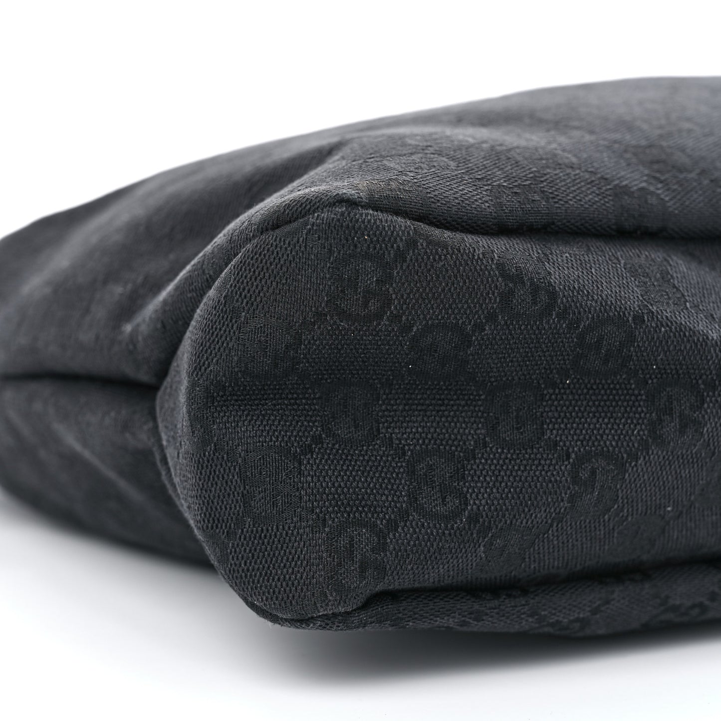 Monogram Medium Horsebit Chain Hobo Black