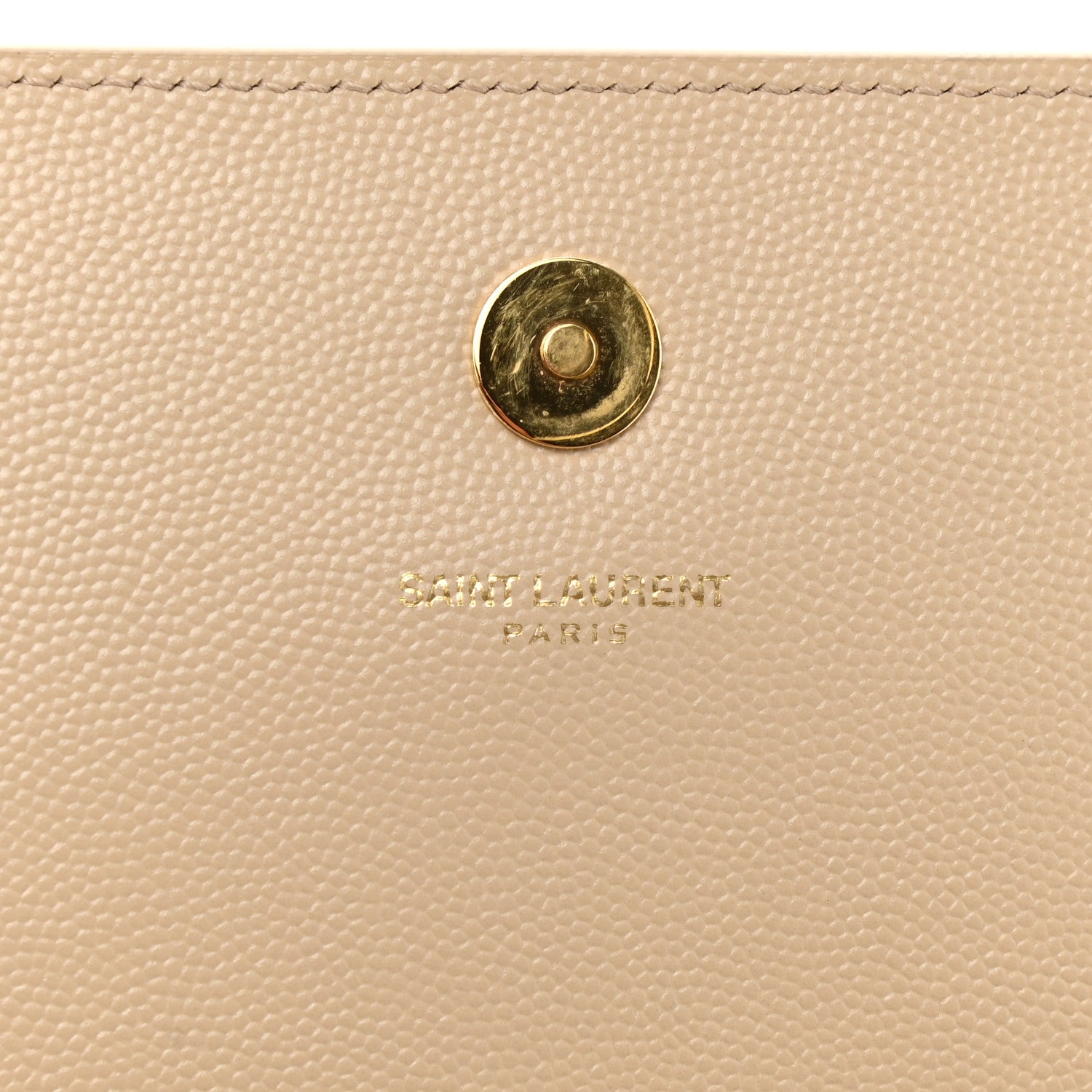 Saint Laurent Grain De Poudre Classic Kate Monogram Clutch Nude Powder 5 of 10