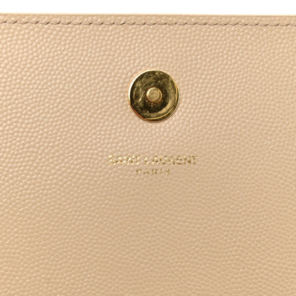 Saint Laurent Grain De Poudre Classic Kate Monogram Clutch Nude Powder 5 of 10