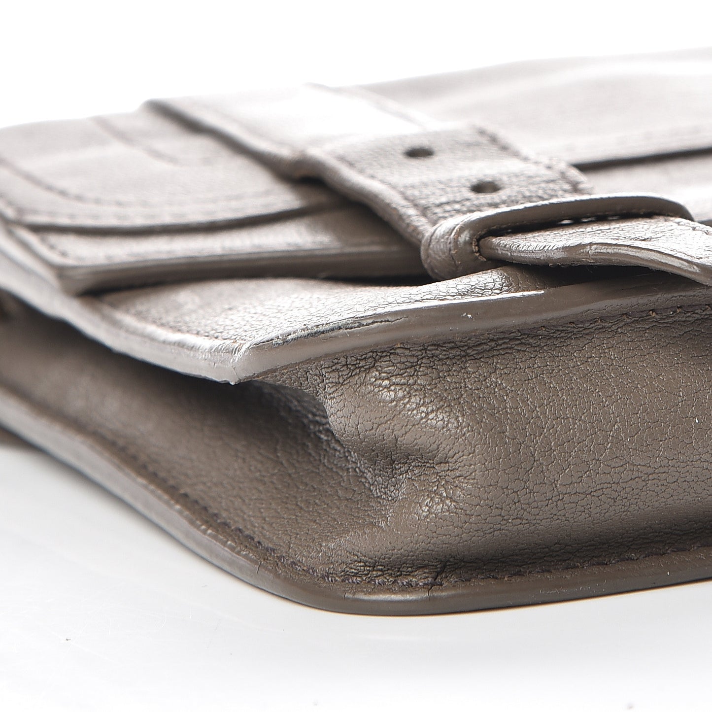Lambskin PS1 Large Chain Wallet Smoke