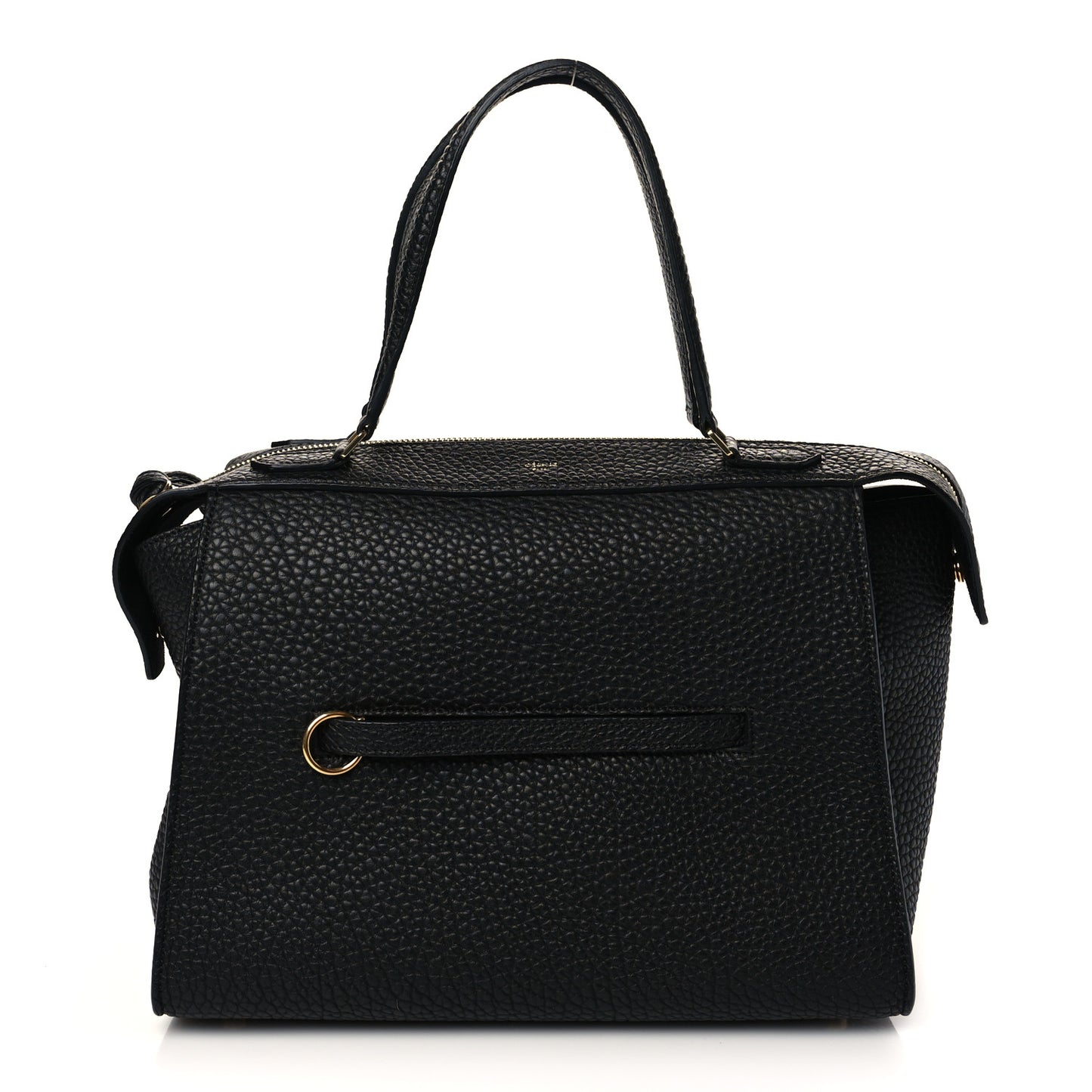 Bullhide Calfskin Small Ring Bag Black