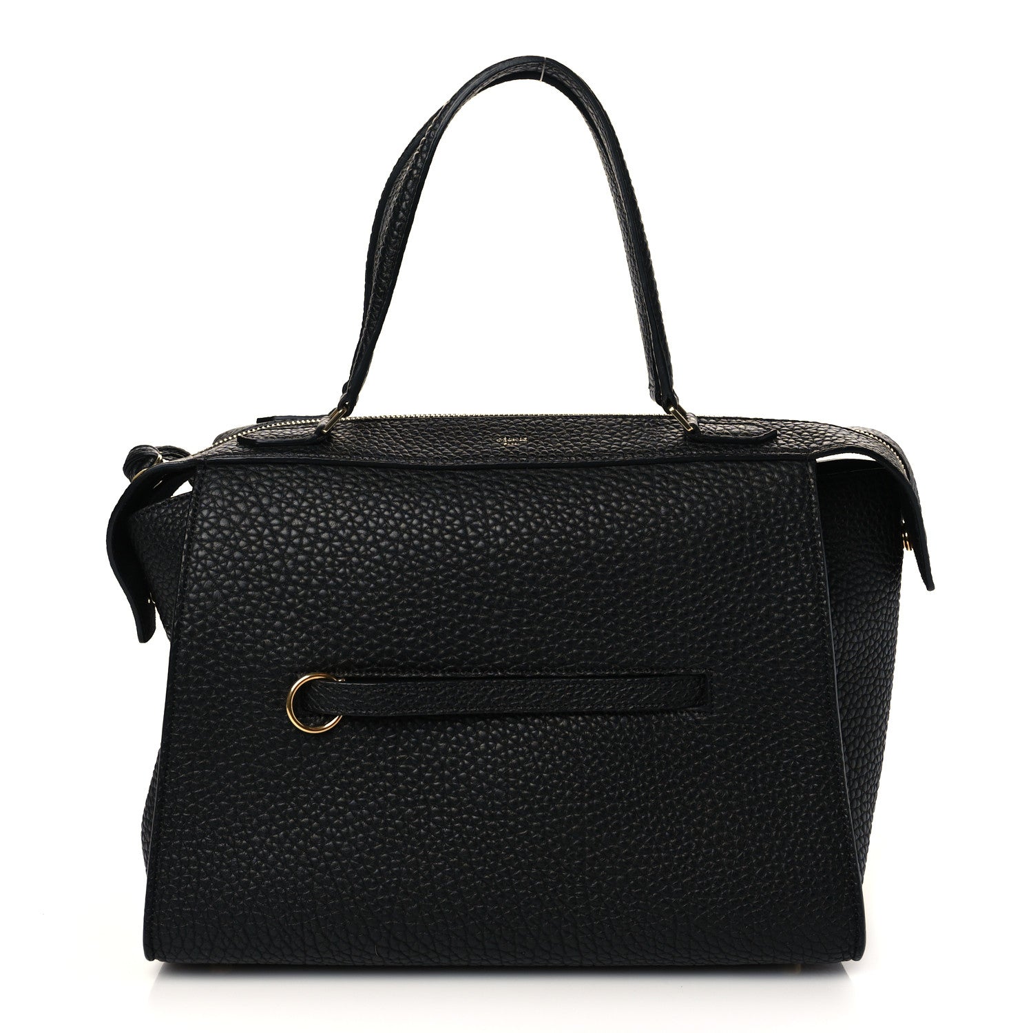 Celine Bullhide Calfskin Small Ring Bag Black 1 of 8