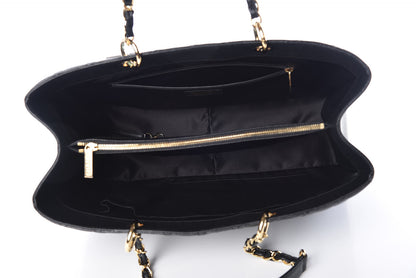 Chanel Caviar Quilted XL Grand Shopping Tote GST Black 7 of 13