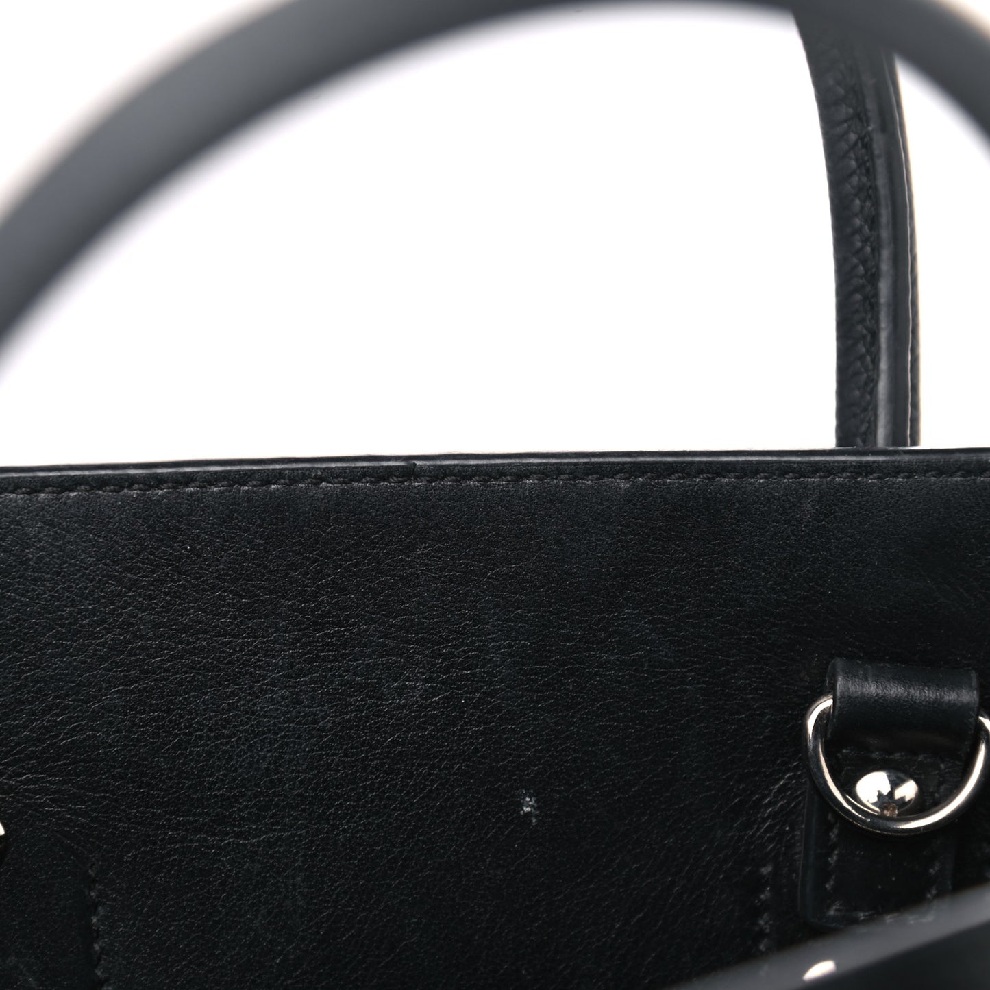 Grained Calfskin Small Sac De Jour Black