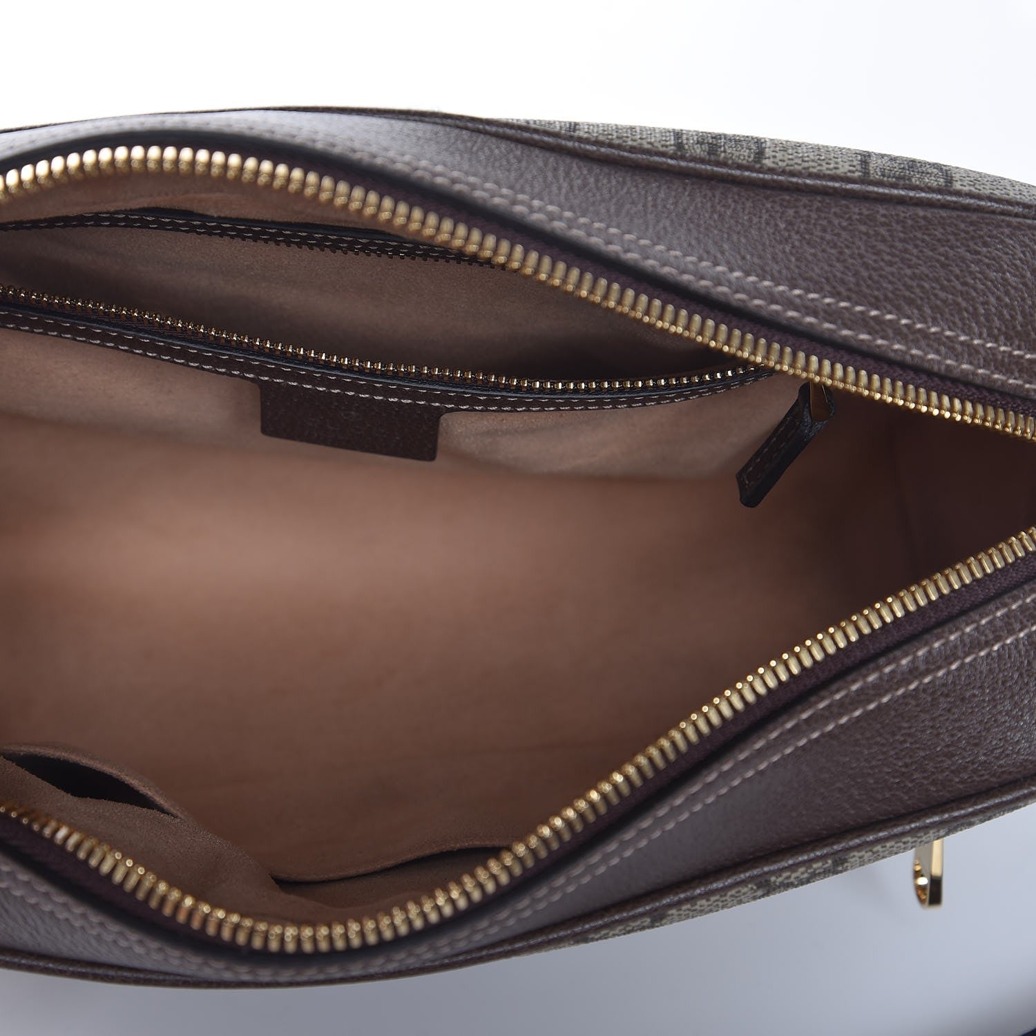 Gucci GG Supreme Monogram Web Small Ophidia Shoulder Bag Brown 5 of 7