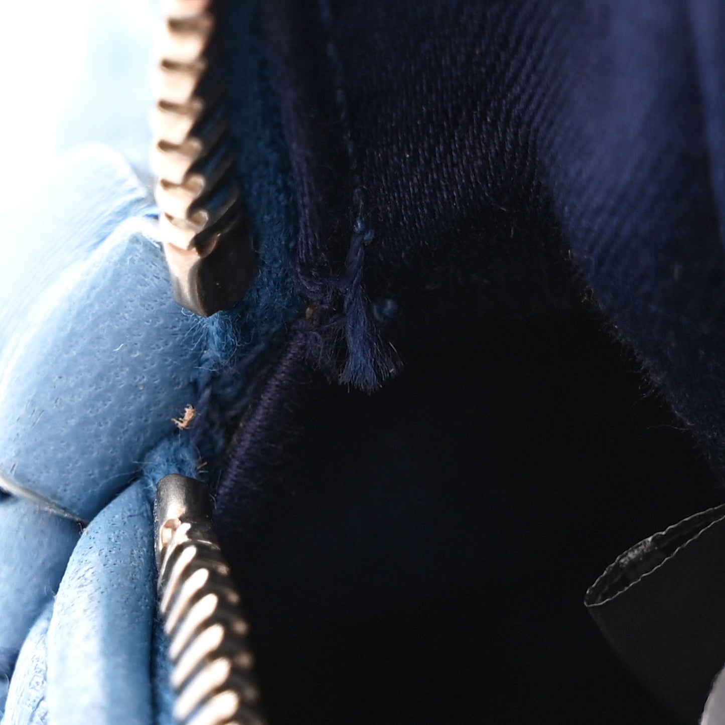 Nappa Matelasse Mini Backpack Blue