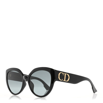 Christian Dior Acetate DDiorF Cat Eye Sunglasses Black 1 of 10