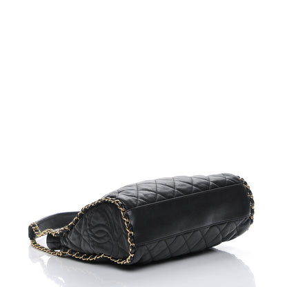 Chanel Calfskin Quilted Medium Chain Me Hobo Black 4 of 7