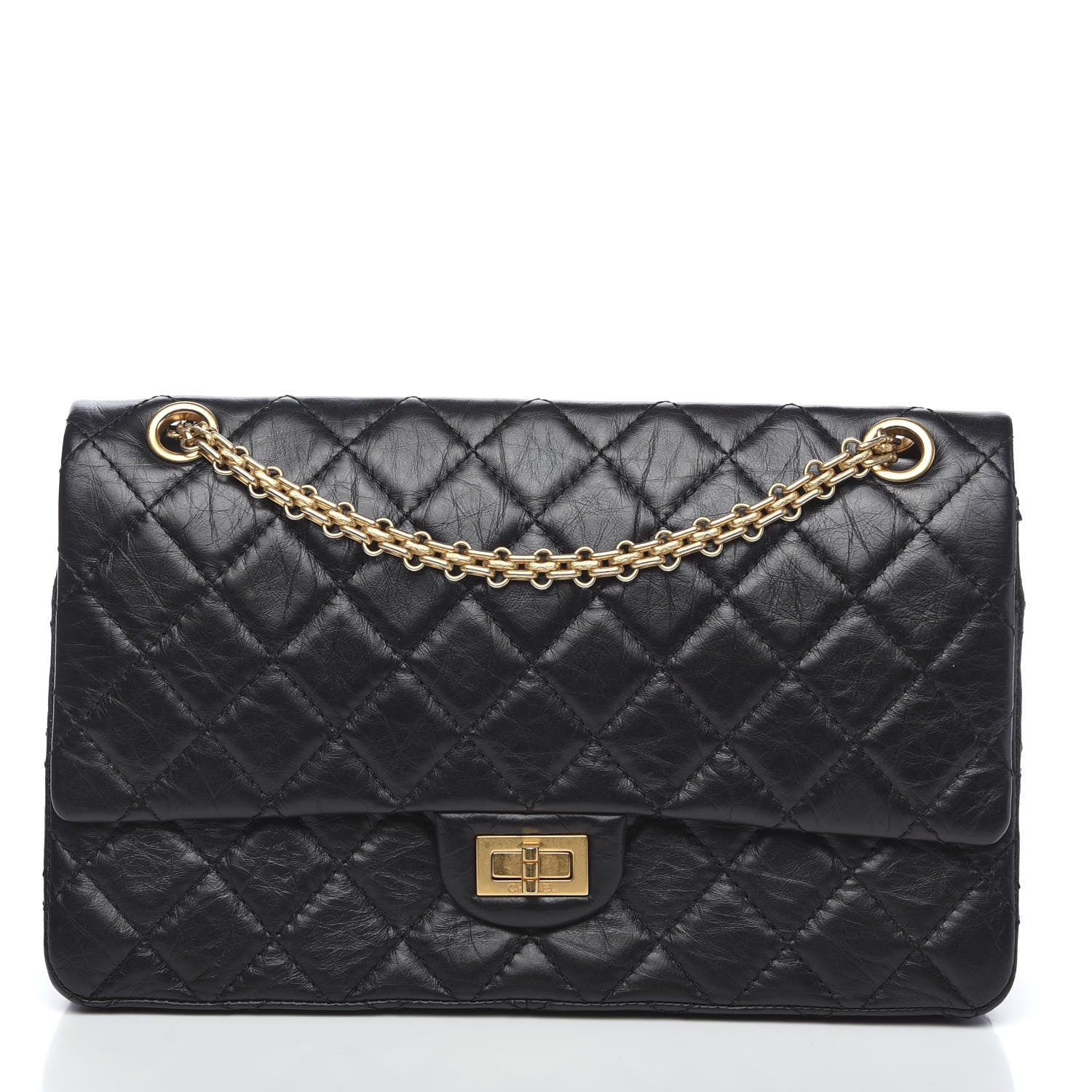 Chanel Aged Calfskin Quilted 2.55 Reissue 226 Flap Black 1 of 10