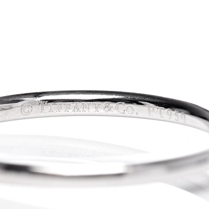 Tiffany Platinum Diamond .19ct Bezet Ring 51 5.75 5 of 5