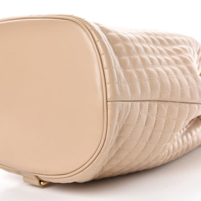 Celine Calfskin Quilted Small C Backpack Nude 9 of 13